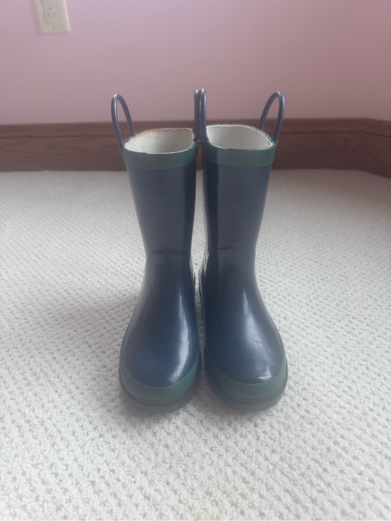 Western Chief Other - Western Chief- Kids Navy Rain Boots with Green Trim - Easy Pull-On